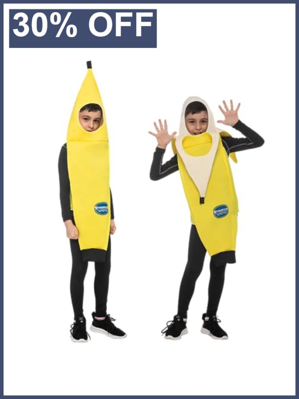 Kids Banana Costume Unisex Jumpsuit 100% Polyester Halloween Dress Up
